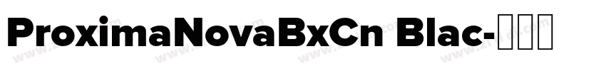 ProximaNovaBxCn Blac字体转换